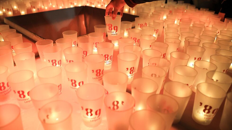 Das Lichtfest erinnert an den Herbst '89.