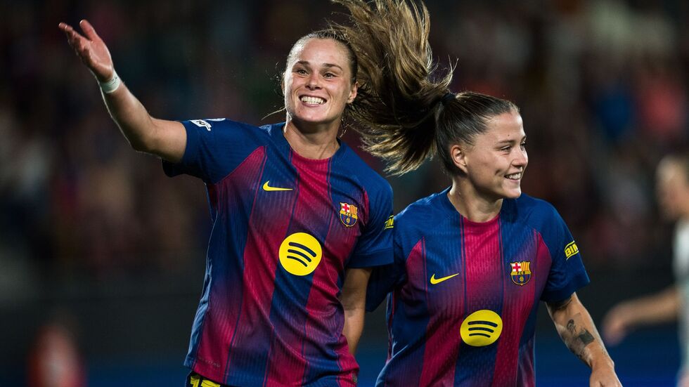 Ewa Pajor (l.) und Claudia Pina - beide mit Doppelpack gegen die Bayern