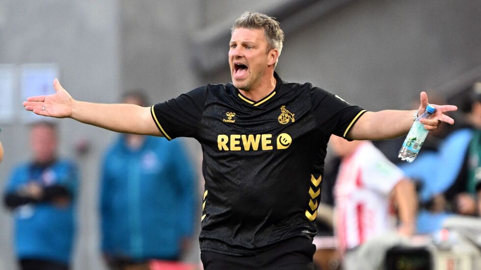 Hadert mit dem Video-Assistenten: Kölns Trainer Lukas Kwasniok.