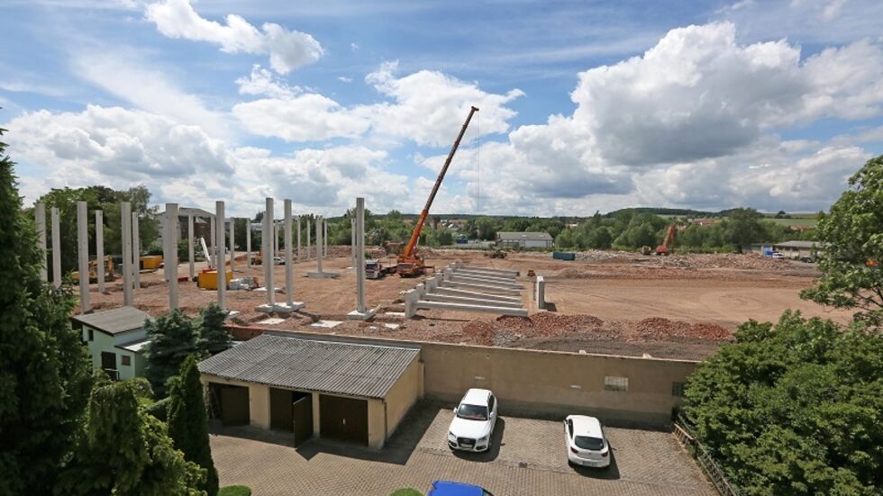 Ein Foto vom Juni, bevor der Baustopp verhängt wurde. (c) Ralph Köhler (Archiv)