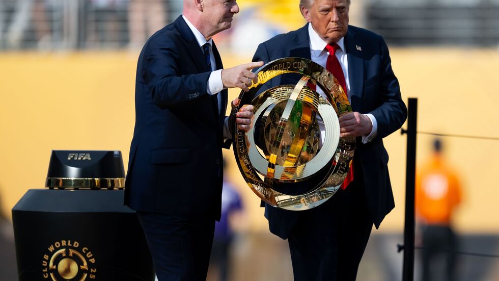 Ist beim Fußball gerne präsent: Donald Trump. (Archivbild)