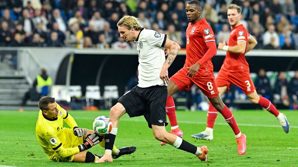 Wartet weiter auf sein erstes Tor im DFB-Trikot: Nick Woltemade.