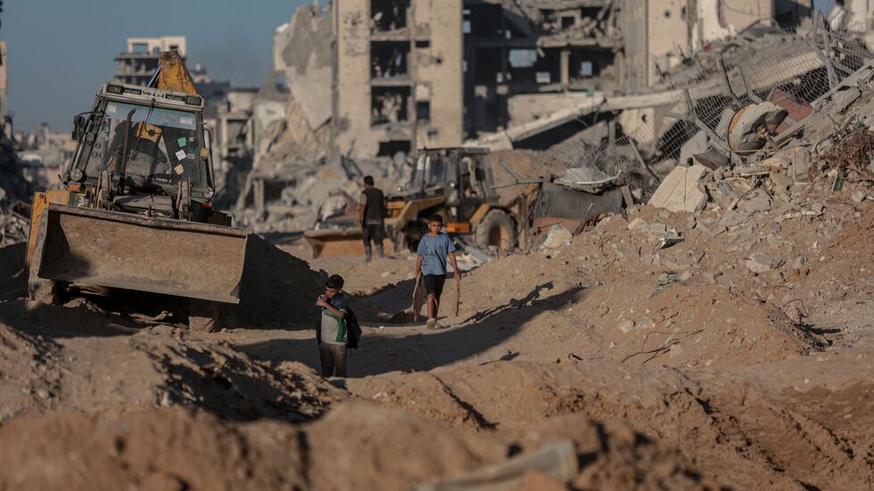 Zerstörte Gebäude südlich der Stadt Gaza. (Archivbild) Zerstörte Gebäude südlich der Stadt Gaza. (Archivbild)