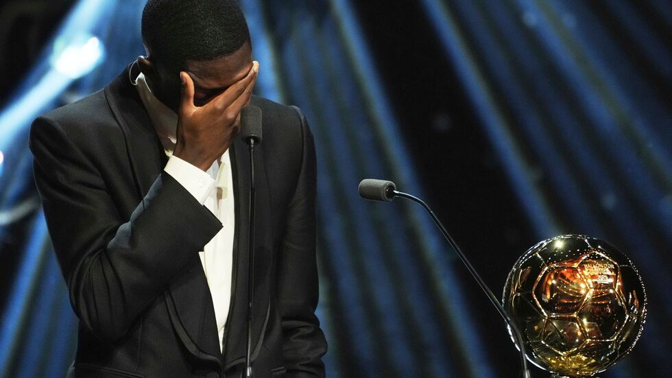 Gewinner des Goldenen Balls: Ousmane Dembélé von Paris Saint-Germain.