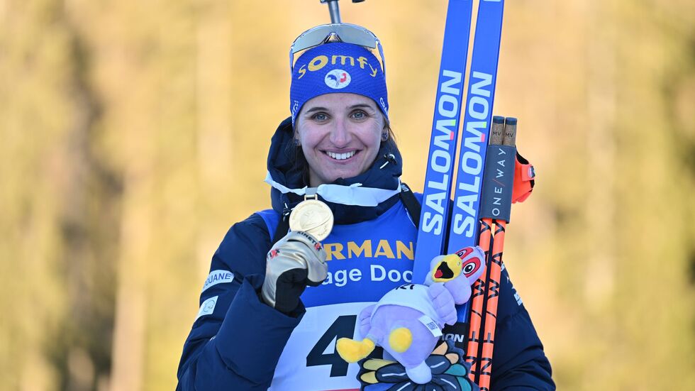 Medaillensammlerin: Julia Simon holte schon zehnmal WM-Gold. (Archivbild)