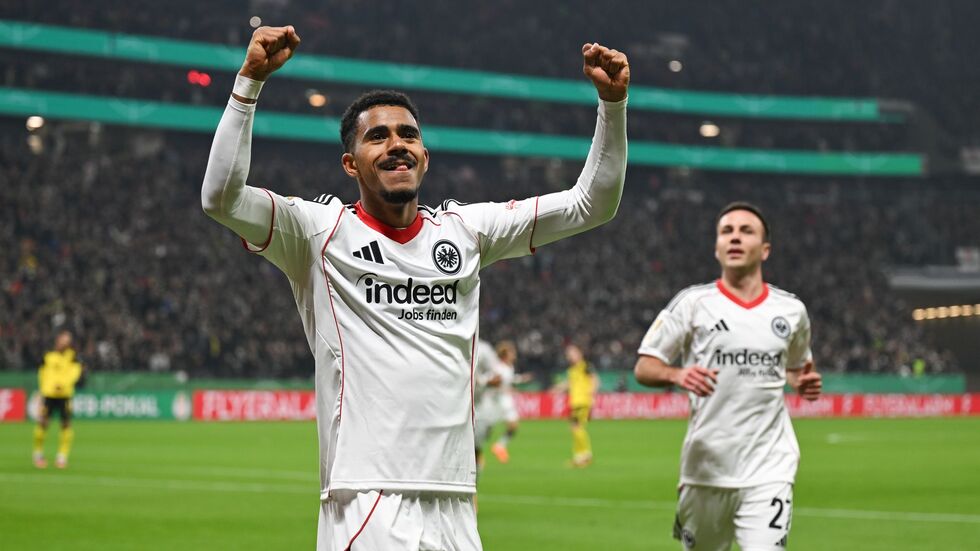 Brachte die Eintracht in Führung: Ansgar Knauff. Brachte die Eintracht in Führung: Ansgar Knauff.