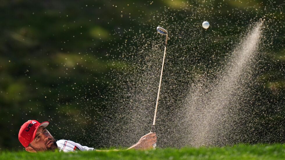 Scheffler holte nach schwierigen Tagen einen Punkt für die USA. Scheffler holte nach schwierigen Tagen einen Punkt für die USA.