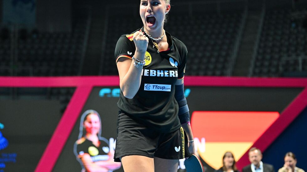 Annett Kaufmann jubelt im EM-Finale.