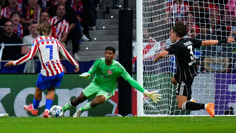 Erzielte sein 200. Pflichtspieltor für Atlético Madrid: Antoine Griezmann. Erzielte sein 200. Pflichtspieltor für Atlético Madrid: Antoine Griezmann.