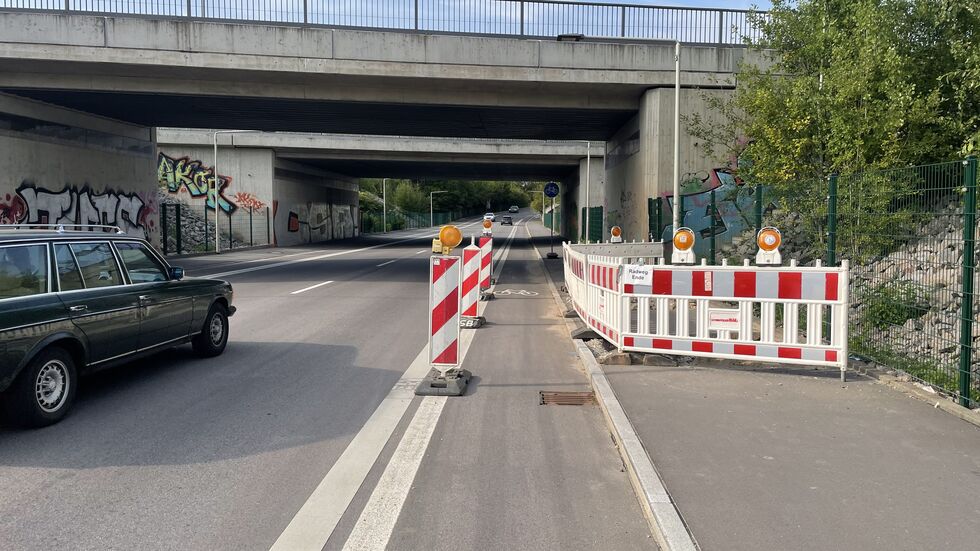 Baustelle an der Olzmannstraße