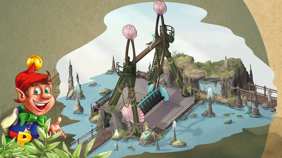 2025 soll die Schaukel im Meerjungfrauen-Stil in Betrieb gehen.  