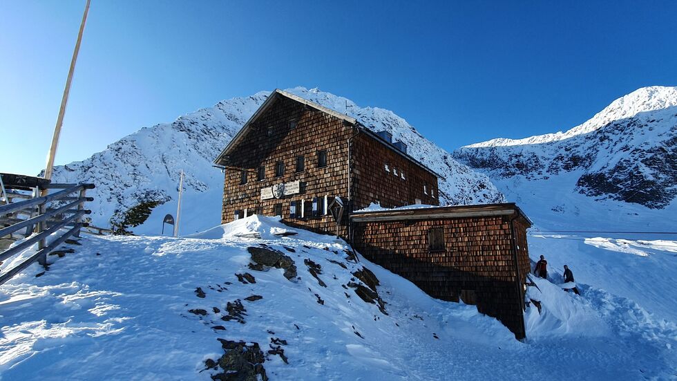 Die Zwickauer Hütte in Südtirol. Die Hütte feiert in diesem Jahr 125. Geburtstag.