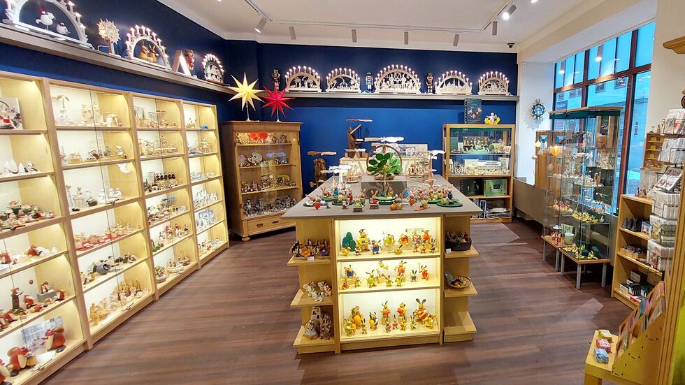 Ein Teil des Geschäfts ist thematisch klar vom Rest abgegrenzt.