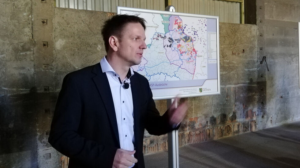 Sebastian Vogel, Chef des Schweinepest-Krisenstabs in Sachsen Sebastian Vogel, Chef des Schweinepest-Krisenstabs in Sachsen