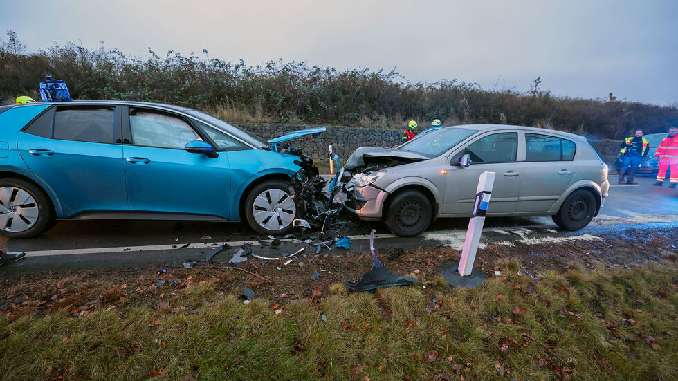 Der Unfall ereignete sich unweit der Einfahrt zum Wohngebiet Am Aktienwald.