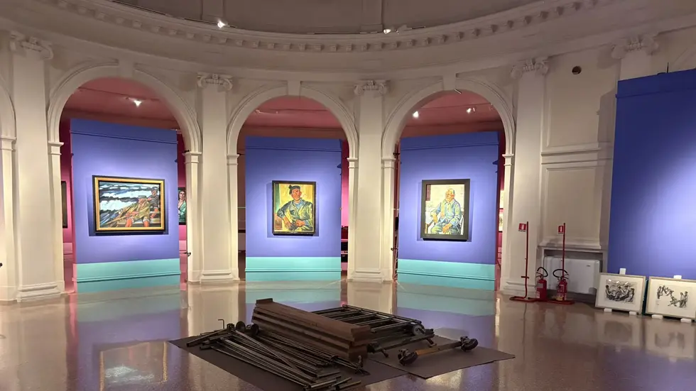 Vorbereitungen für Pechstein-Schau im Palazzo Zabarella in Padua Vorbereitungen für Pechstein-Schau im Palazzo Zabarella in Padua