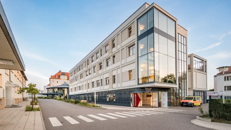 Die Notaufnahme am Virchow-Klinikum in Glauchau.