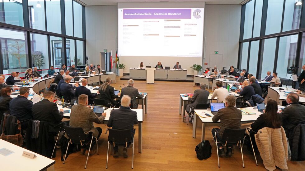 Stadtrat bei der Sitzung im Januar