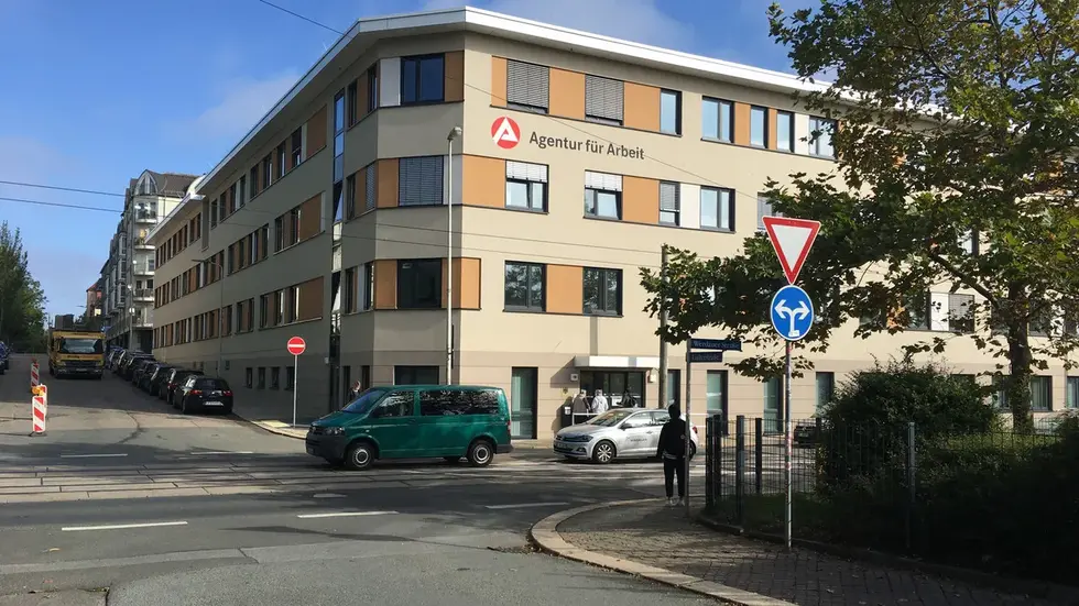 Die Arbeitsagentur an der Werdauer Straße.