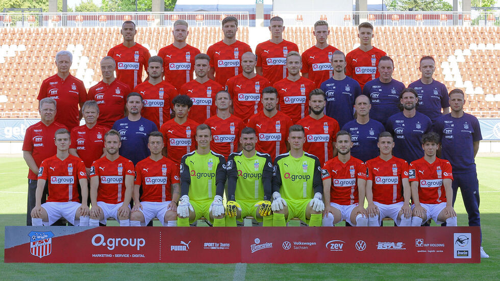 Mit diesem Kader geht der FSV Zwickau in seine sechste Drittligasaison. 