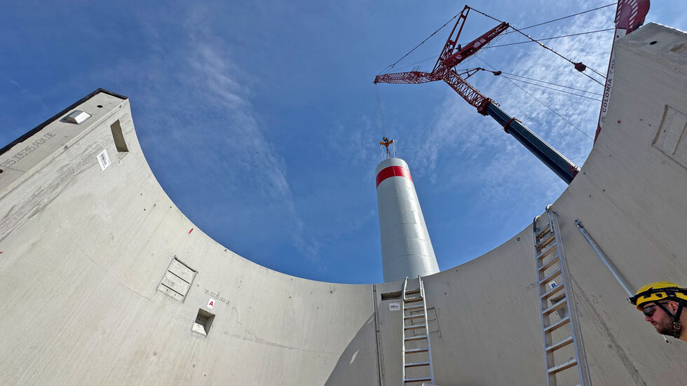 Anfang 2026 soll der Windpark in Betrieb gehen.