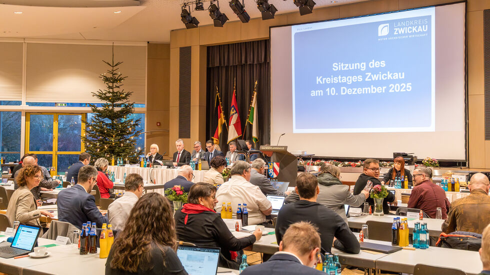 Kreistagssitzung am Mittwoch in der Sachsenlandhalle Glauchau