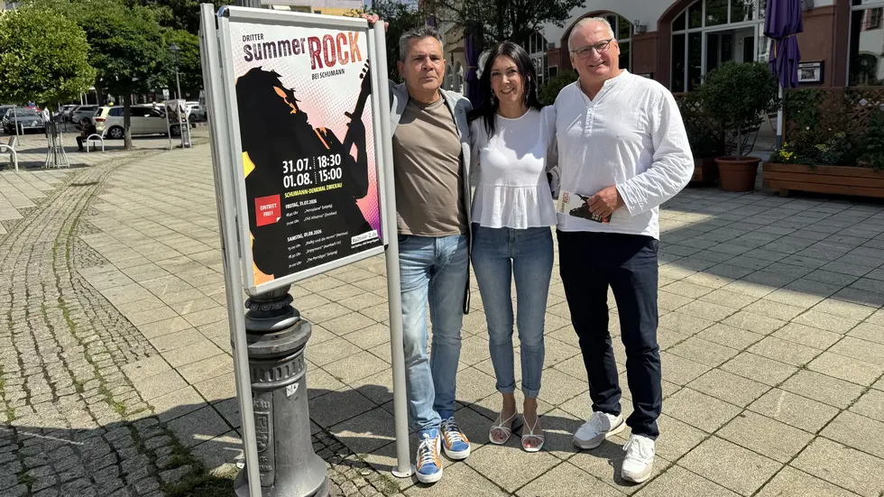 Sie organisieren das Minifestival: Matthias Rose, Carolin Wolf (beide Kultour Z.) und Nils Fahlke vom Robert-Schumann-Konservatorium. (v.l.)