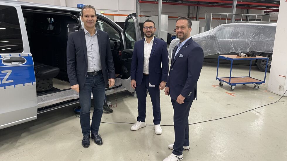 Geschäftsführender Gesellschafter Ronald Gerschewski, Geschäftsführer Marvin Ludwig und Gesellschafter Uwe Schneider (v.l.n.r.)