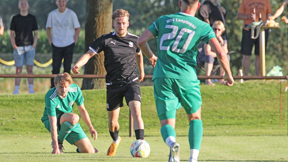 Luis Klein im Testspiel gegen den MTV Langlingen Luis Klein im Testspiel gegen den MTV Langlingen