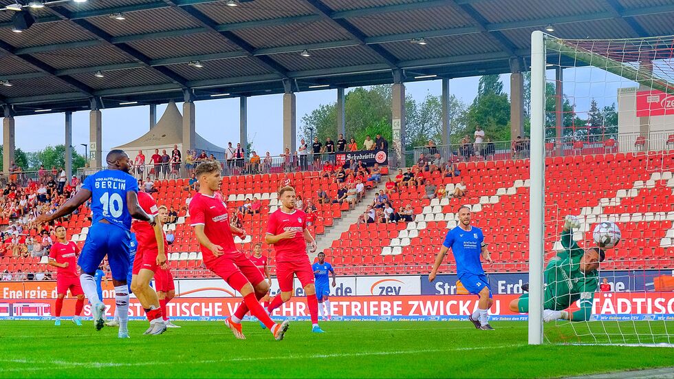 Der FSV Zwickau verliert sein Heimspiel gegen Altglienicke mit 0:3