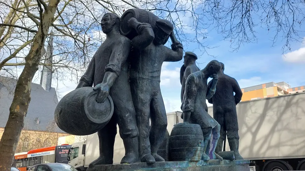 Der Bierbrauerbrunnen an der Katharinenstraße.
