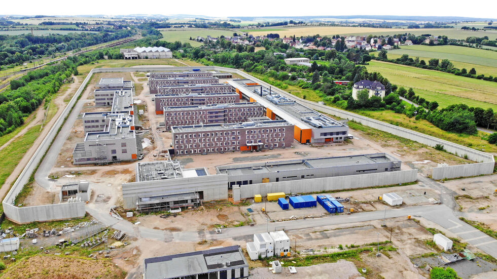 Ruhende JVA-Baustelle in Zwickau-Marienthal Ruhende JVA-Baustelle in Zwickau-Marienthal