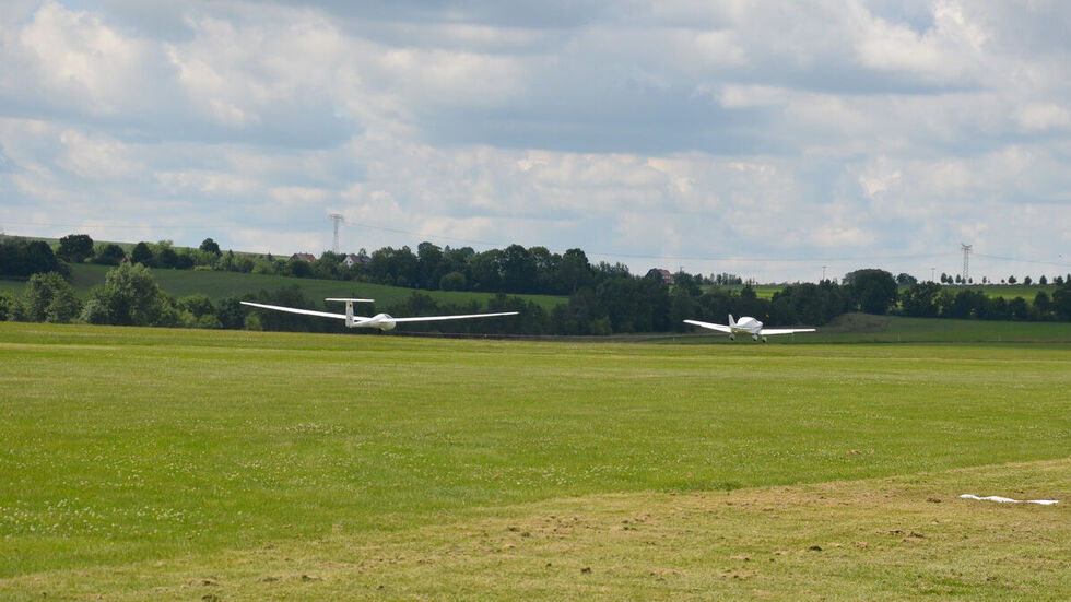 Über 2.400mal starteten 2025 in Zwickau Segelflugzeuge.