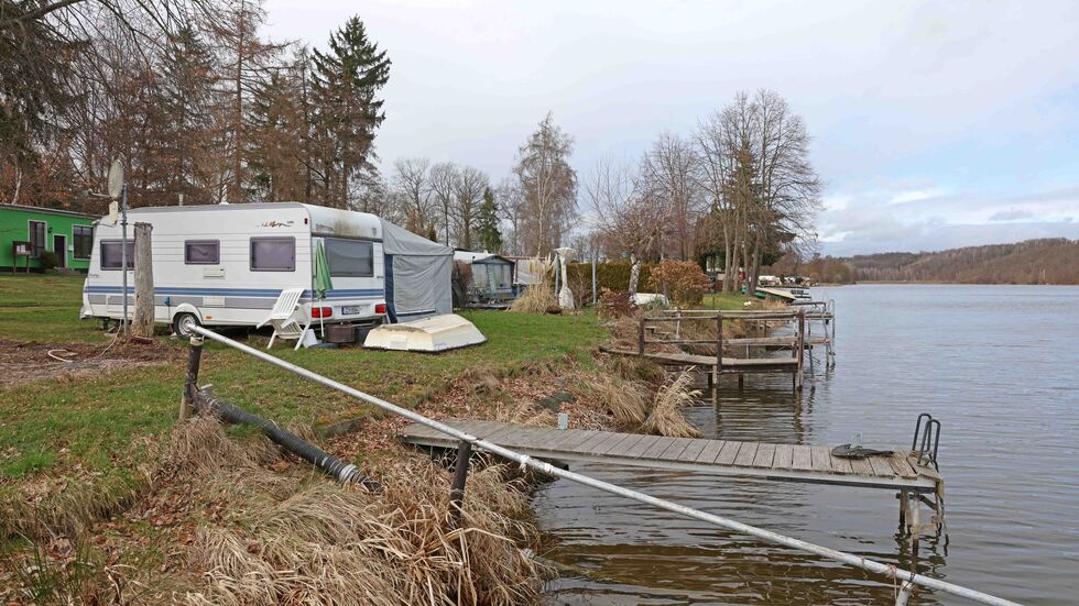 Dauercamper an der Koberbachtalsperre Dauercamper an der Koberbachtalsperre