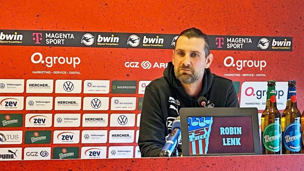 Robin Lenk vor seinem vorerst letzten Spiel als Interimscoach. 