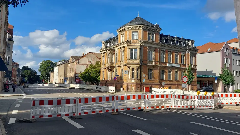 Vollsperrung zwischen Osterweihstraße und Moritzstraße Vollsperrung zwischen Osterweihstraße und Moritzstraße