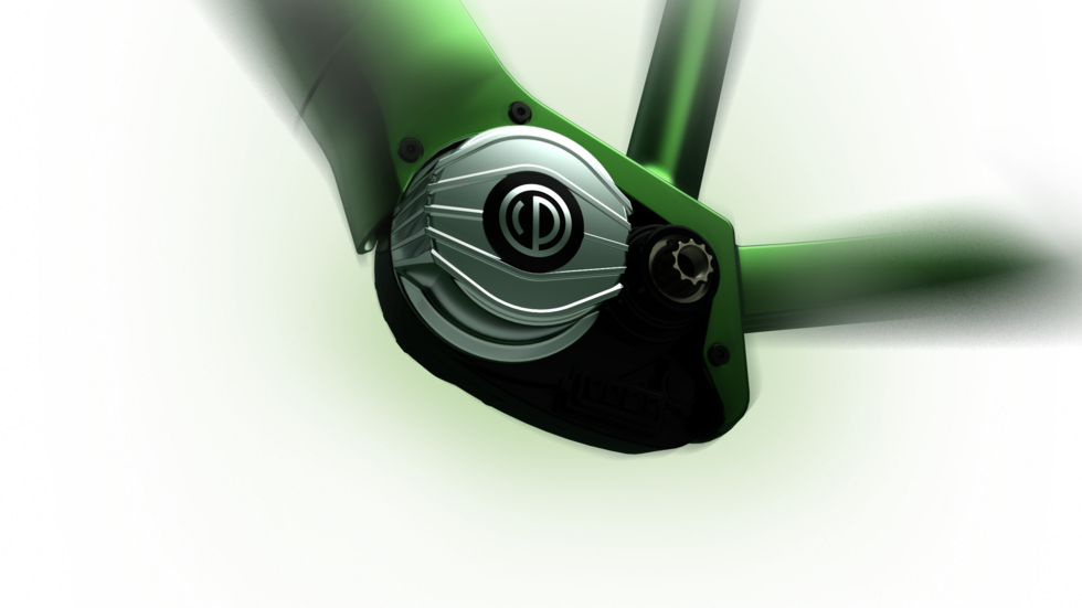 So sieht der neue Mittelmotor mit Getriebe von Pendix aus.  So sieht der neue Mittelmotor mit Getriebe von Pendix aus.