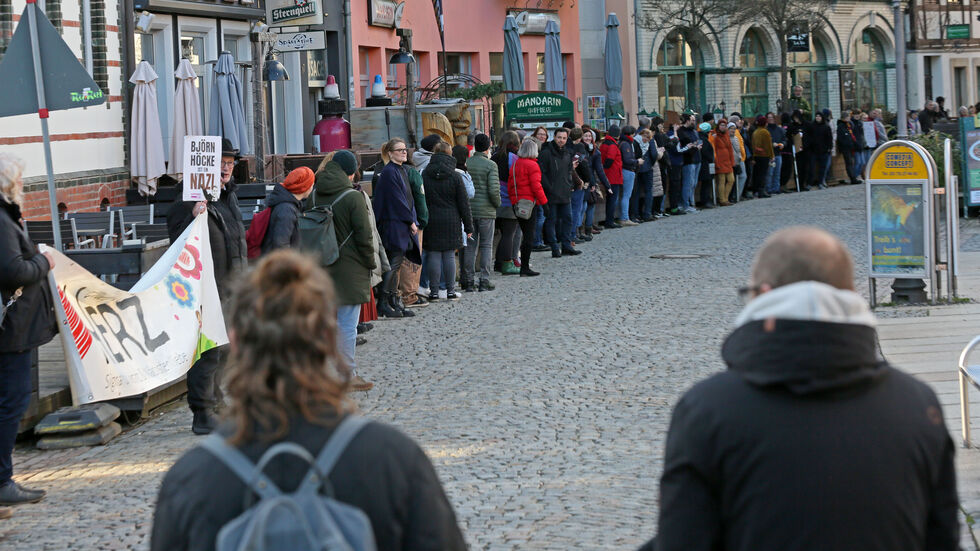 Menschenkette Menschenkette