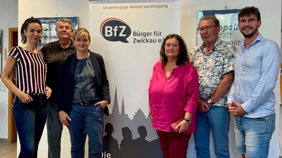 Johanna Kölling, Tristan Drechsel, Grit Blöse, Christiane Drechsel, Jens Heinzig, Christopher Kühn (v.l.) 