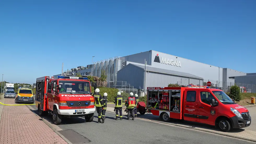 Feuerwehreinsatz bei Magna Feuerwehreinsatz bei Magna