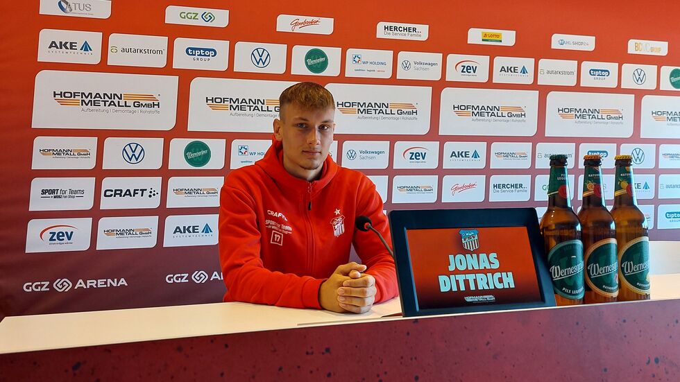 Der 21-Jährige Jonas Dittrich kam im Sommer vom VfB Auerbach an die Mulde.