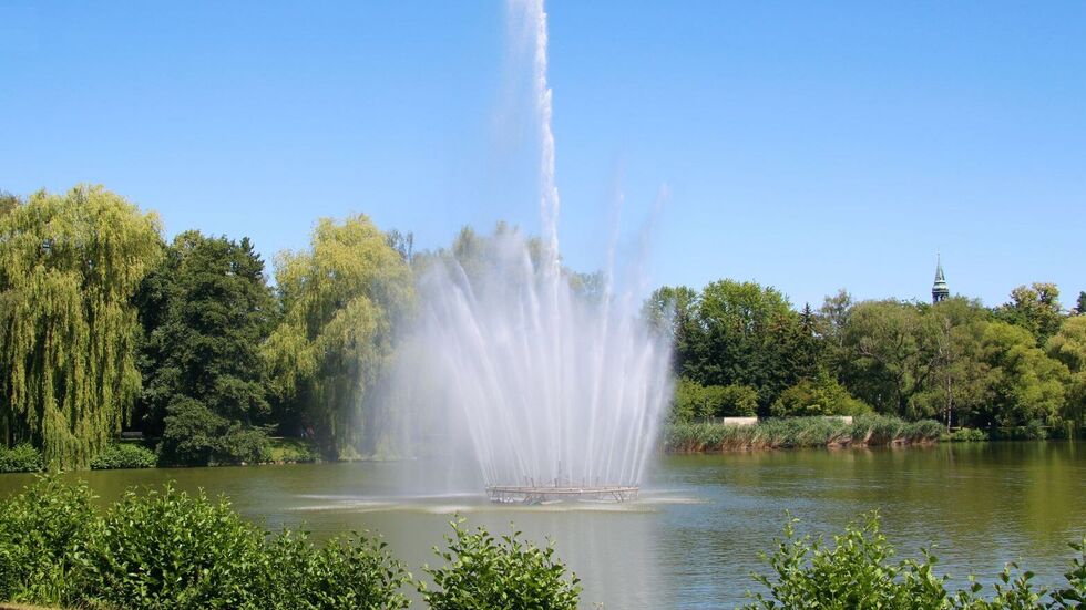 Fontäne im Schwanenteich