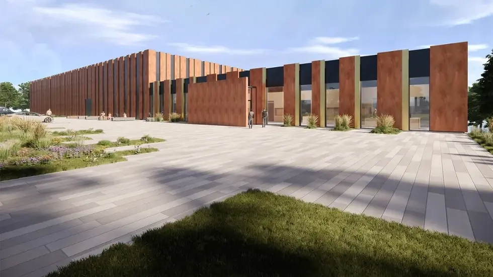 Visualisierung des Bohrkern- und Probenarchivs in Freiberg.