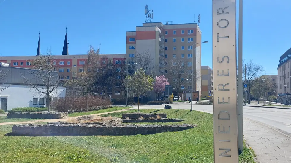 Das Niedere Tor mit seinen Überbleibseln an der Katharinenstraße.