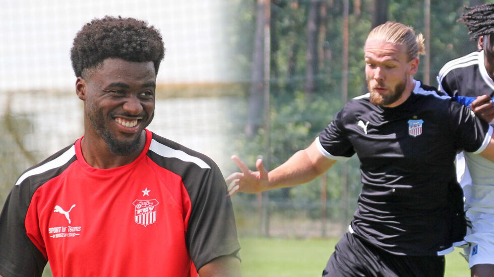 Lloyd-Addo Kuffour und Felix Schlüsselburg, beide kommen aus Ahlen