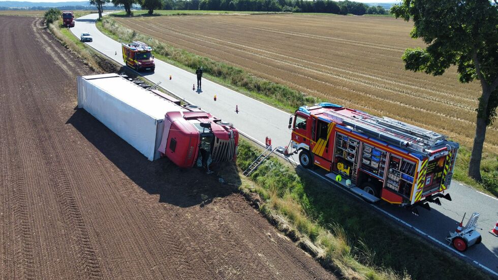 An der Unfallstelle