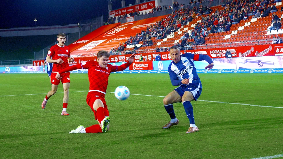 Der FSV war im Nachholer gegen Hertha II erfolgreich (hier im Bild Kilian Senkbeil) Der FSV war im Nachholer gegen Hertha II erfolgreich (hier im Bild Kilian Senkbeil)