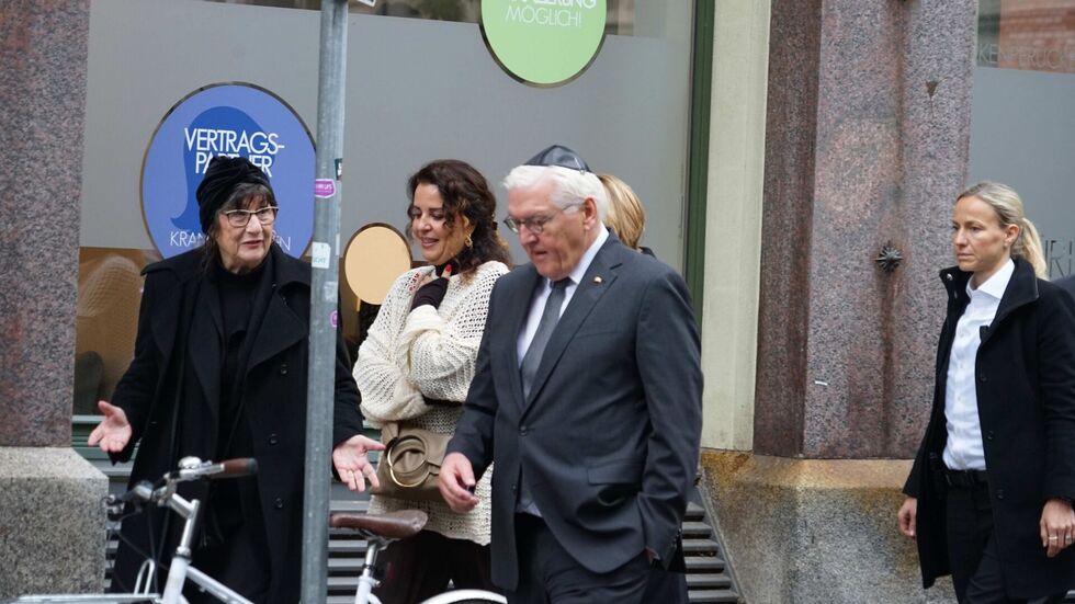 Bundespräsident Steinmeier in Leipzig.