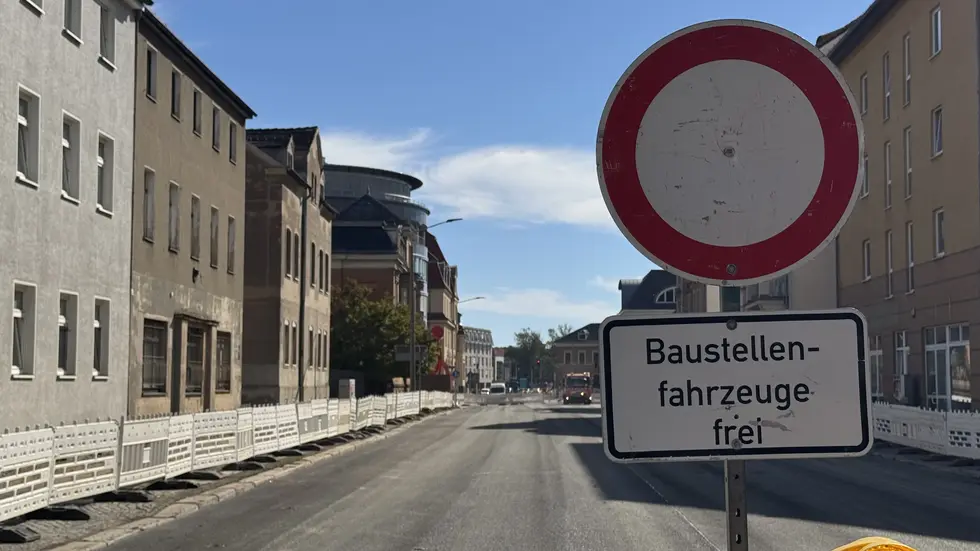 Baustelle Crimmitschauer Straße Baustelle Crimmitschauer Straße
