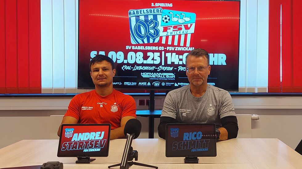Andrej Startsev (links im Bild) und Rico Schmitt wollen den FSV nach dem desaströsen 0:3 in Eilenburg wieder auf Kurs bringen.